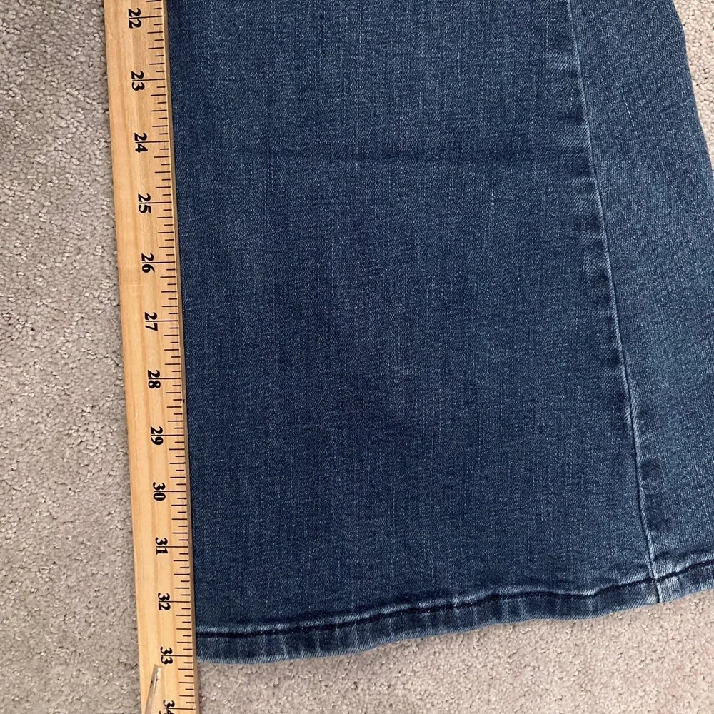 Shyanne Jeans Womens 27 Dark Blue Flare‎ High Rise Western Bell Bottom Cowgirl